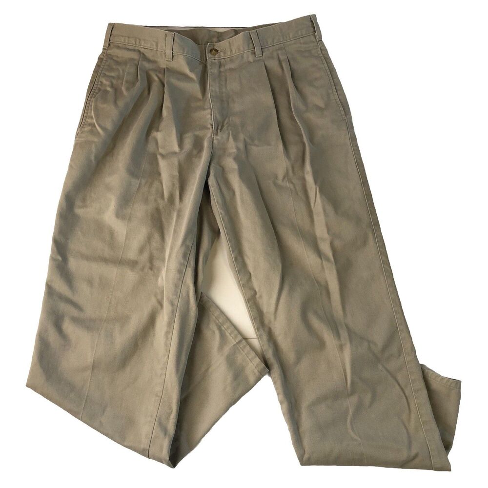 Bill Bass Mens Khaki Pants Size 34x28.5